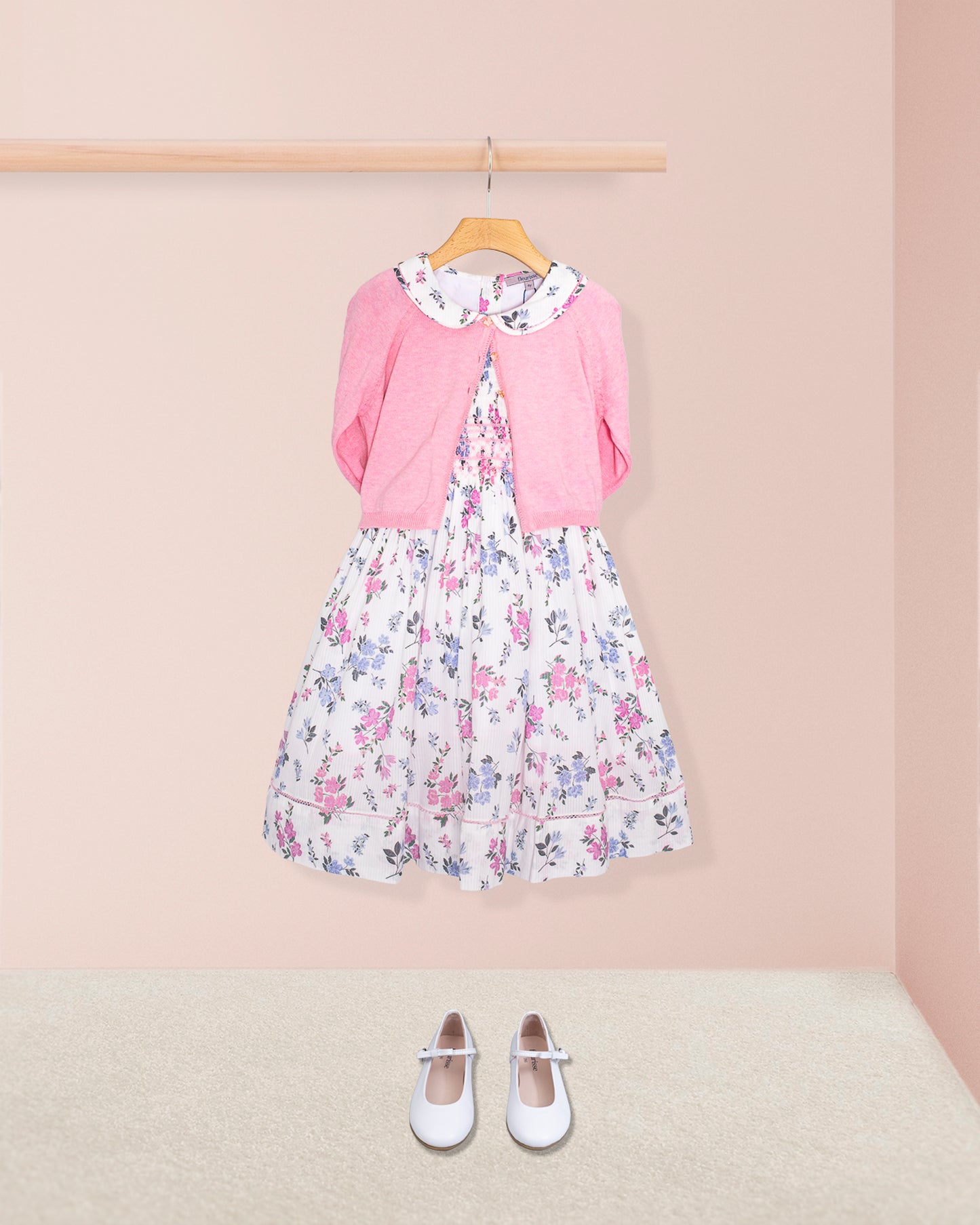 Emma Whisper Floral Voile Smock - Smocked Dress
