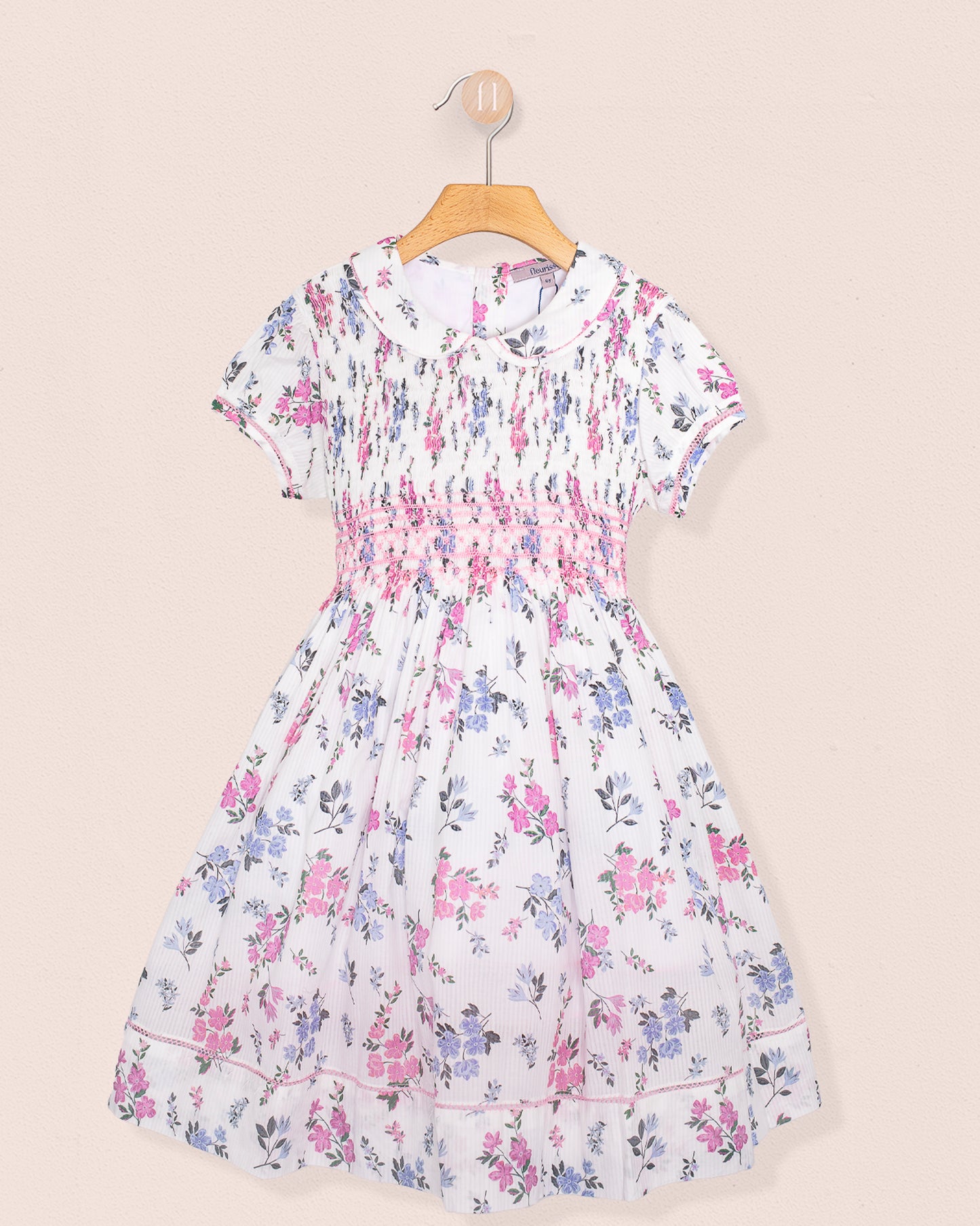 Emma Whisper Floral Voile Smock - Smocked Dress