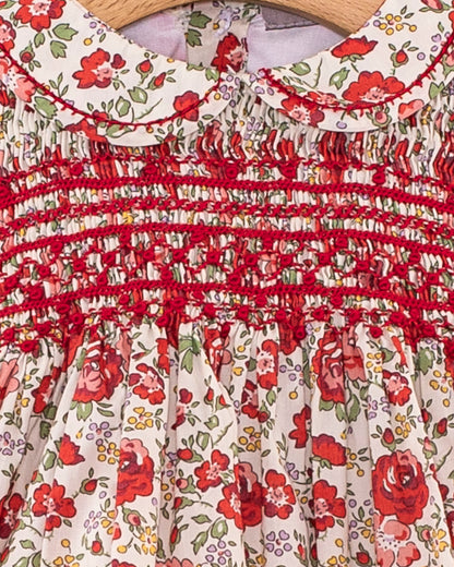 Baby Emmy Liberty Red Rosebud Set - Baby Dress