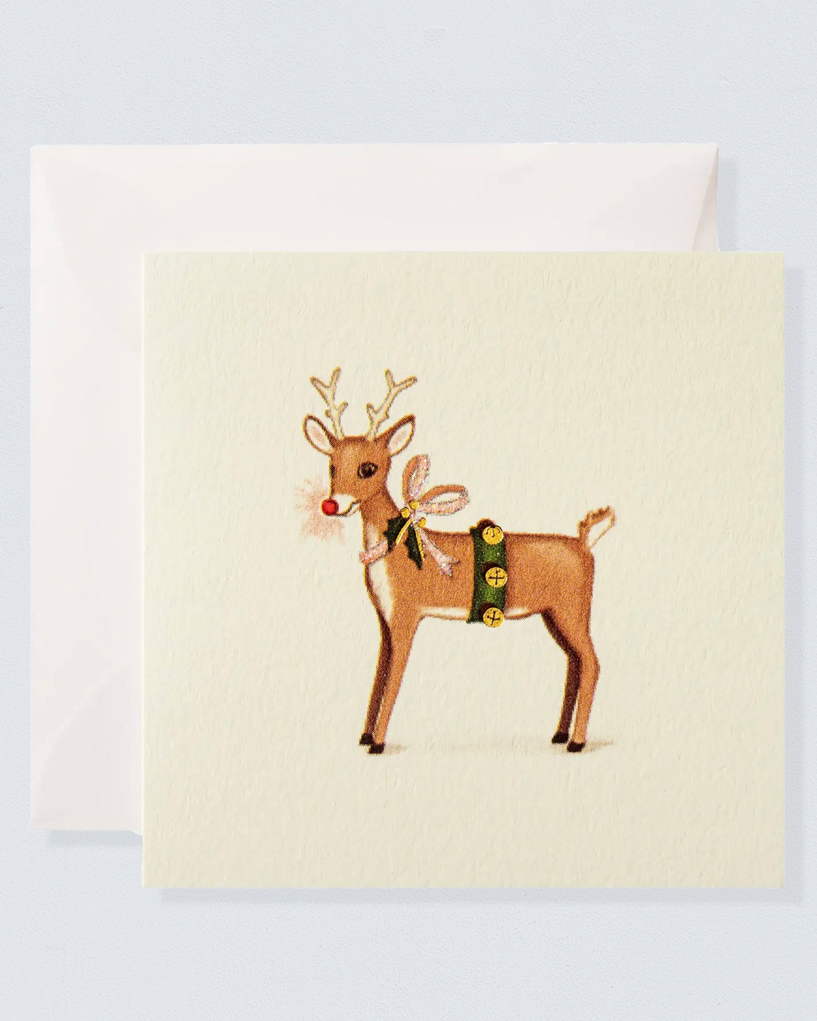 Enclosure Card Red Nose Reindeer - Card
