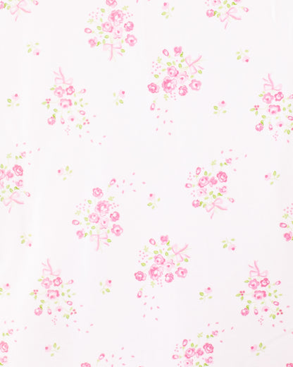 Pima Flowers Hooded Towel - Layette