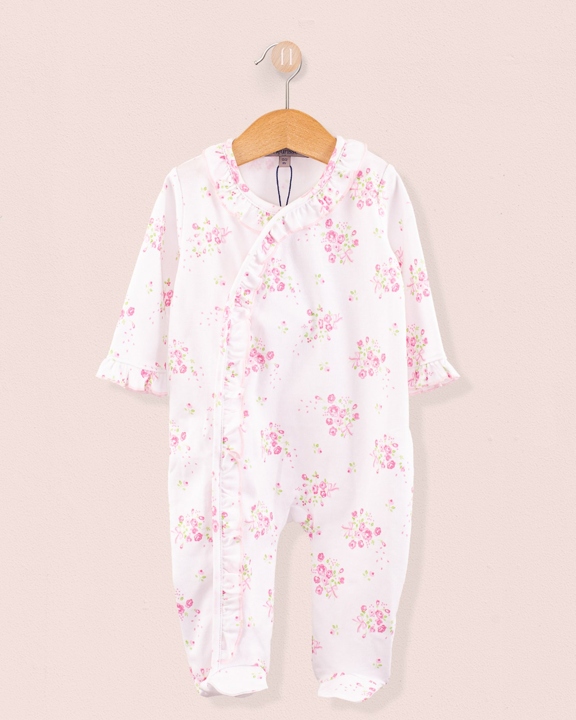 Pima Flowers Ruffle Stretchie - Stretchie