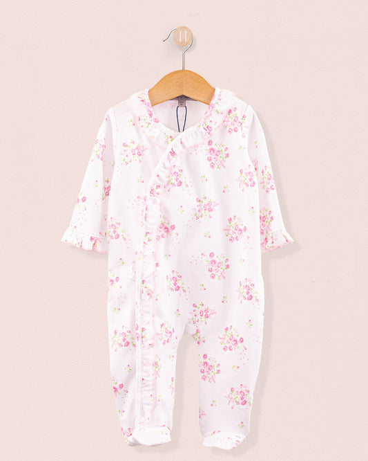 Pima Flowers Ruffle Stretchie - Stretchie
