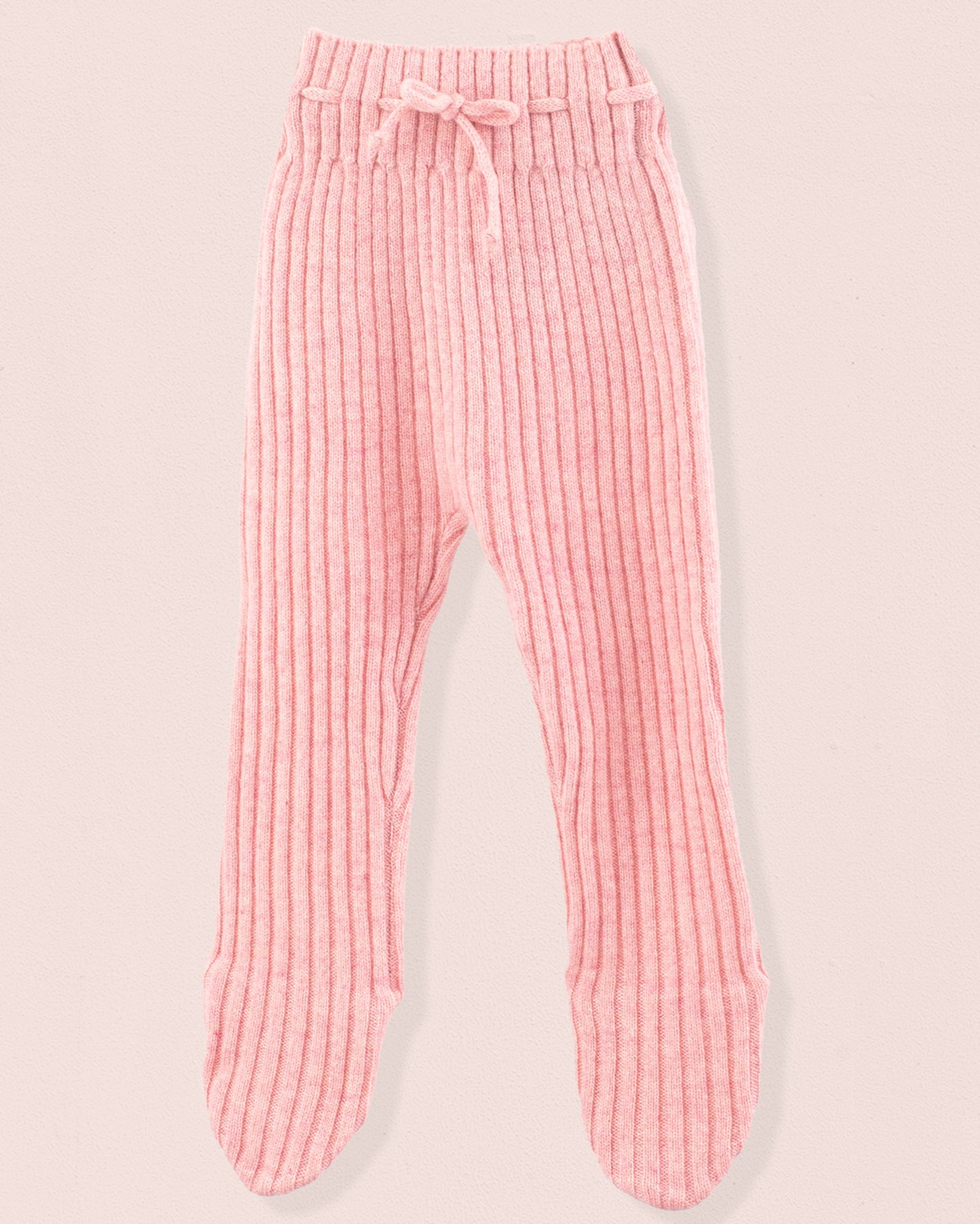 Cashmere Ribbed Rose Footed Legging - Legging