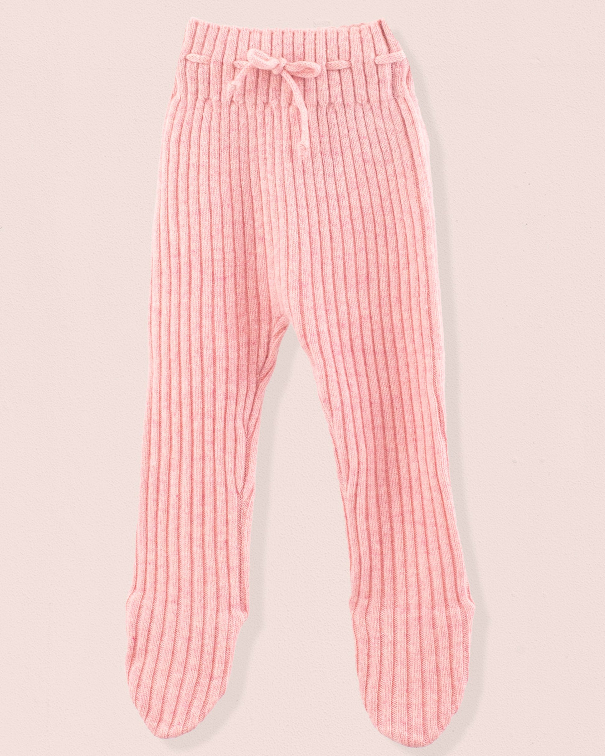 Cashmere Ribbed Rose Footed Legging - Legging