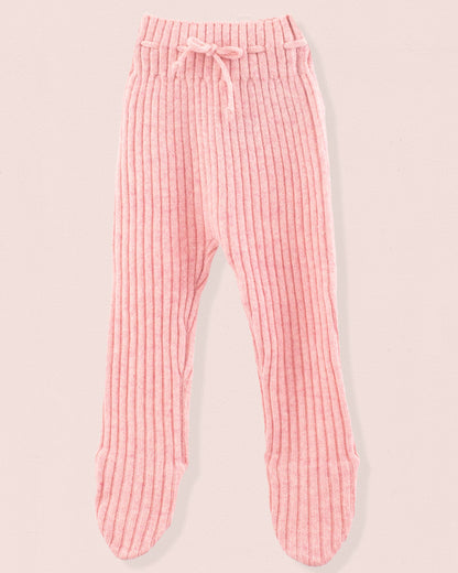 Cashmere Ribbed Rose Footed Legging - Legging