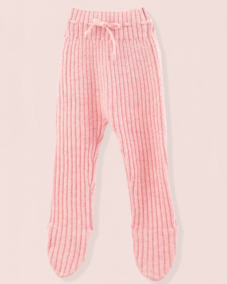 Cashmere Ribbed Rose Footed Legging