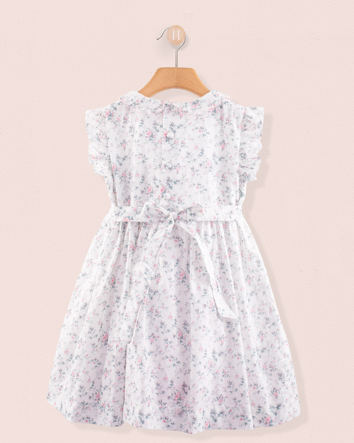 Florence Mini Whisper Floral Smock - Smocked Dress