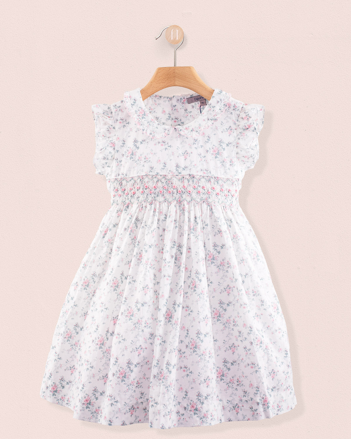 Florence Mini Whisper Floral Smock - Smocked Dress