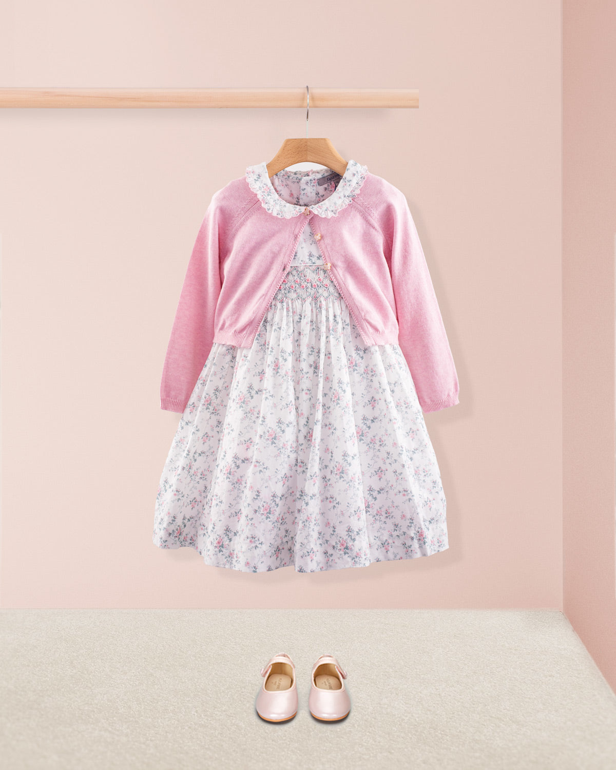 Florence Mini Whisper Floral Smock - Smocked Dress
