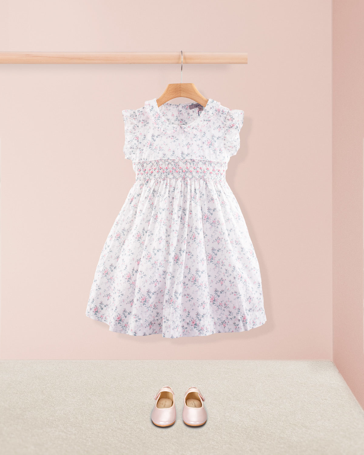 Florence Mini Whisper Floral Smock - Smocked Dress