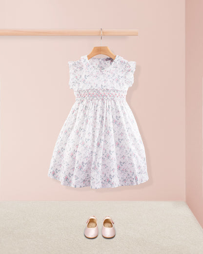 Florence Mini Whisper Floral Smock - Smocked Dress