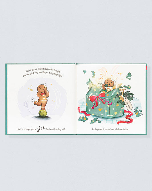 Gingerbread Fred Christmas Book - Book