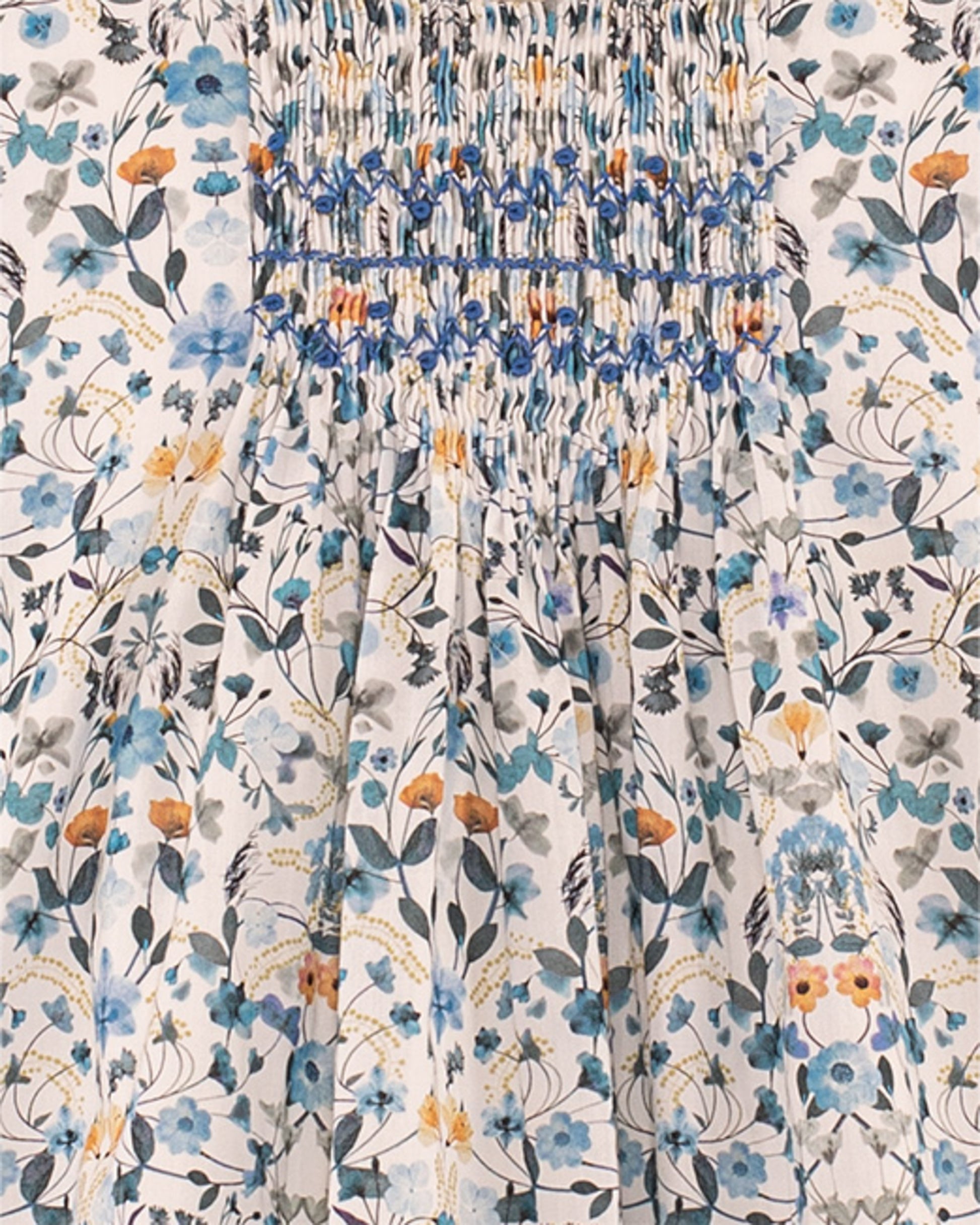 Eliza Liberty Aurora Blue - Smocked Dress