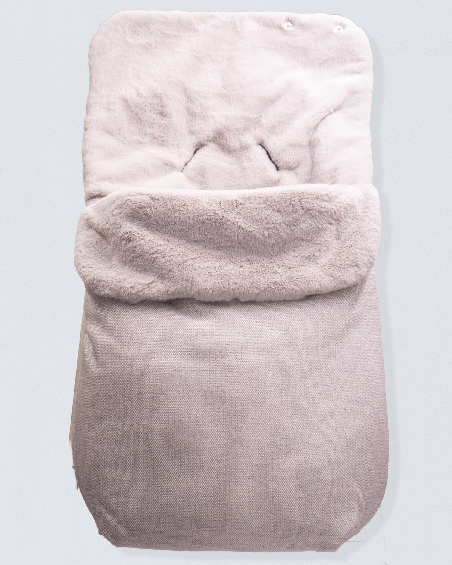 Everest Newborn Carseat Bunting Grey Fur