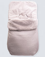 Everest Newborn Carseat Bunting Grey Fur