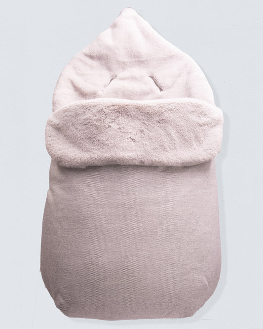 Everest Newborn Carseat Bunting Grey Fur - Bunting