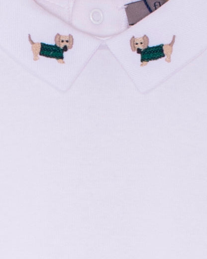 Italian Embroidered Dachshund Hunter Onesie - Onesie