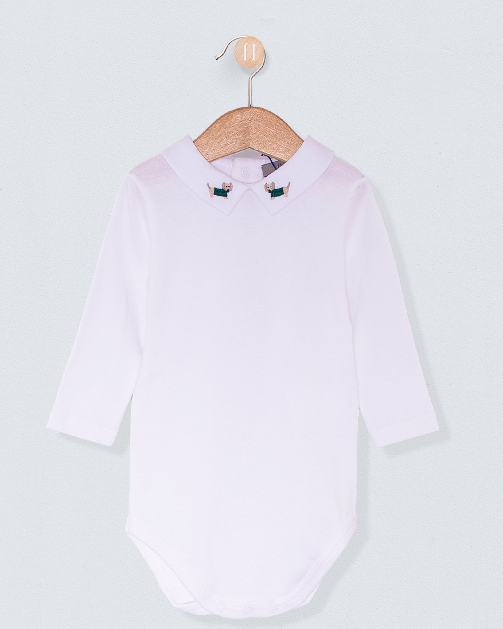 Italian Embroidered Dachshund Hunter Onesie - Onesie