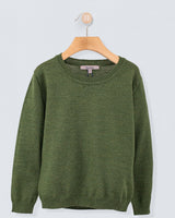 Crew Neck Sweater in Fine Hunter Wool