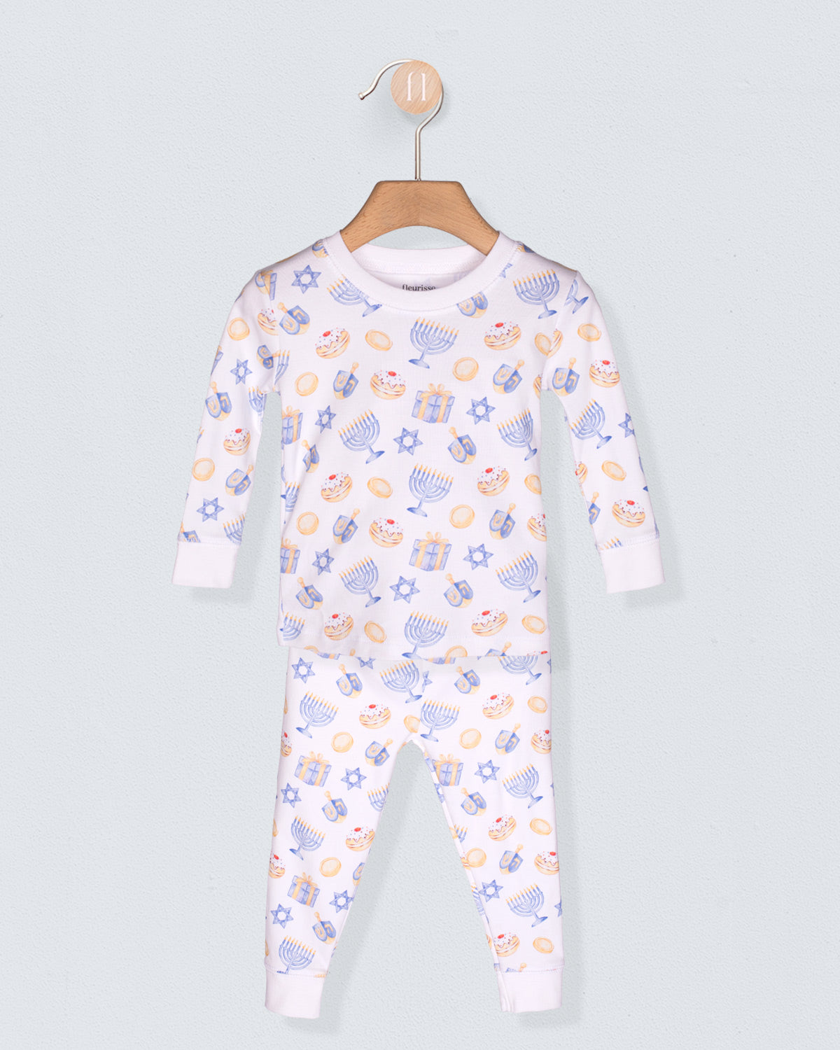 Pima Hanukkah 2-Piece Pajama