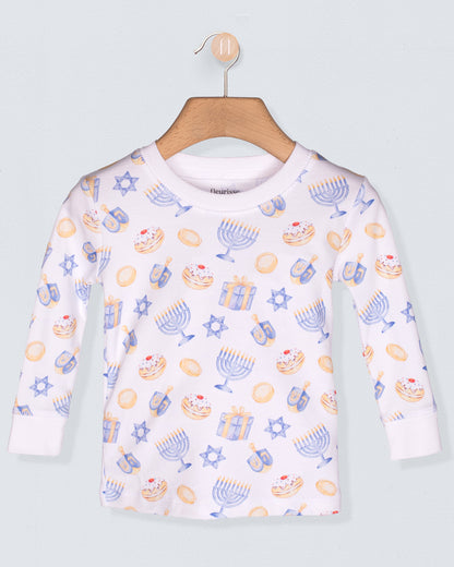 Pima Hanukkah 2-Piece Pajama