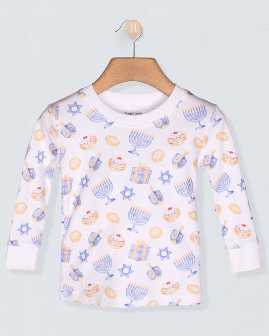 Pima Hanukkah 2-Piece Pajama