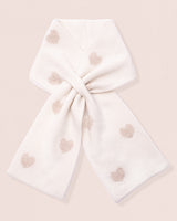 Hearts Cream Cashmere Scarf