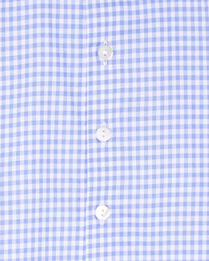 Hendrix Blue Gingham Flannel Shirt - Shirt