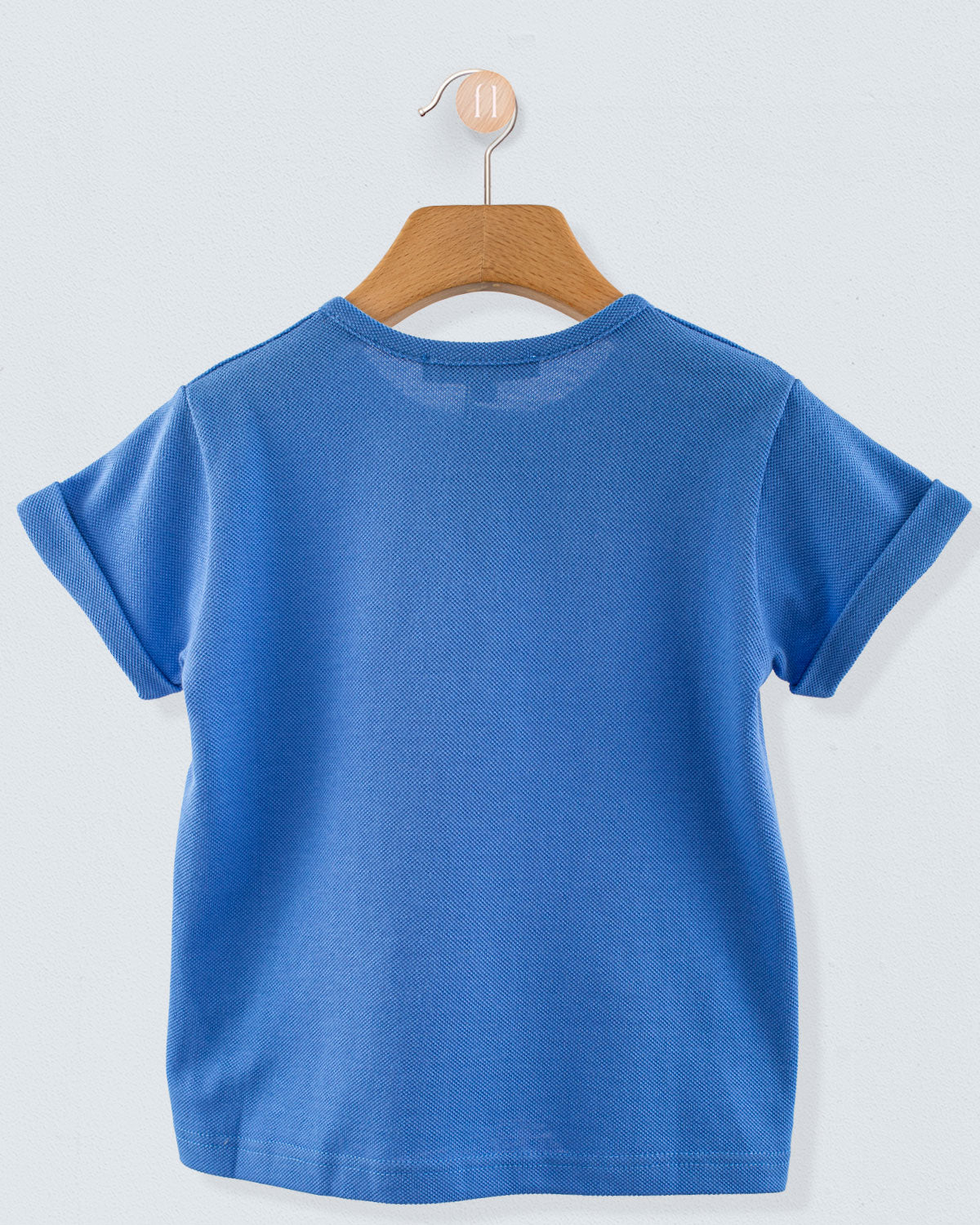Henley Italian Piquet Royal Blue T-Shirt - Shirt