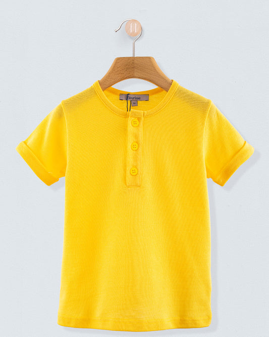 Henley Italian Piquet Sunrise T-Shirt - Shirt