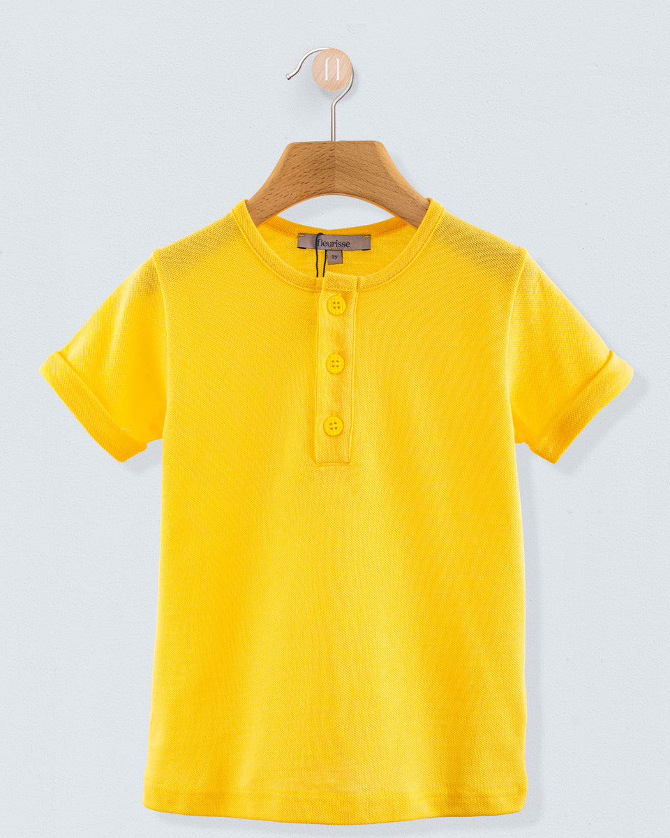 Henley Italian Piquet Sunrise T-Shirt