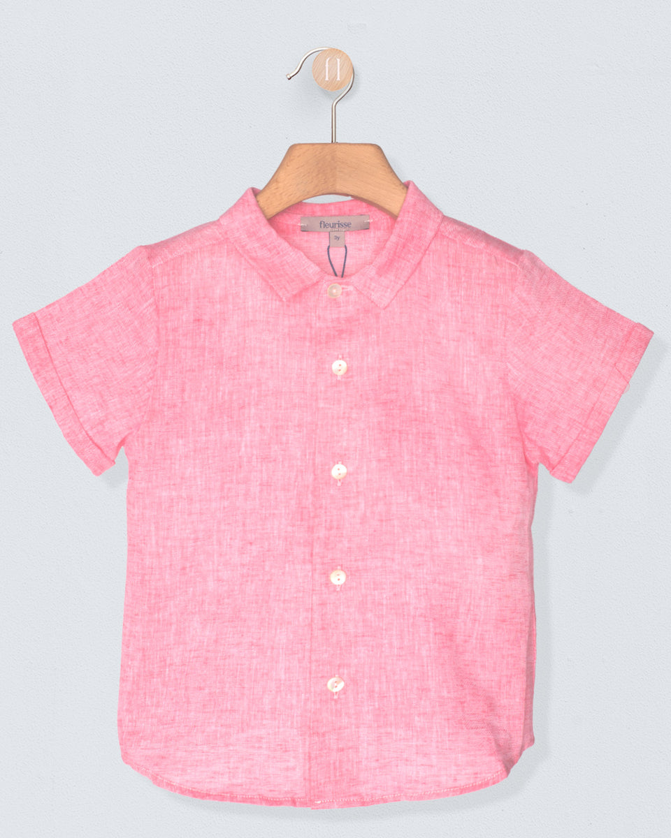 Henry Hot Pink Linen Shirt