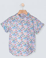 Henry Liberty Animals Blue Queue Shirt