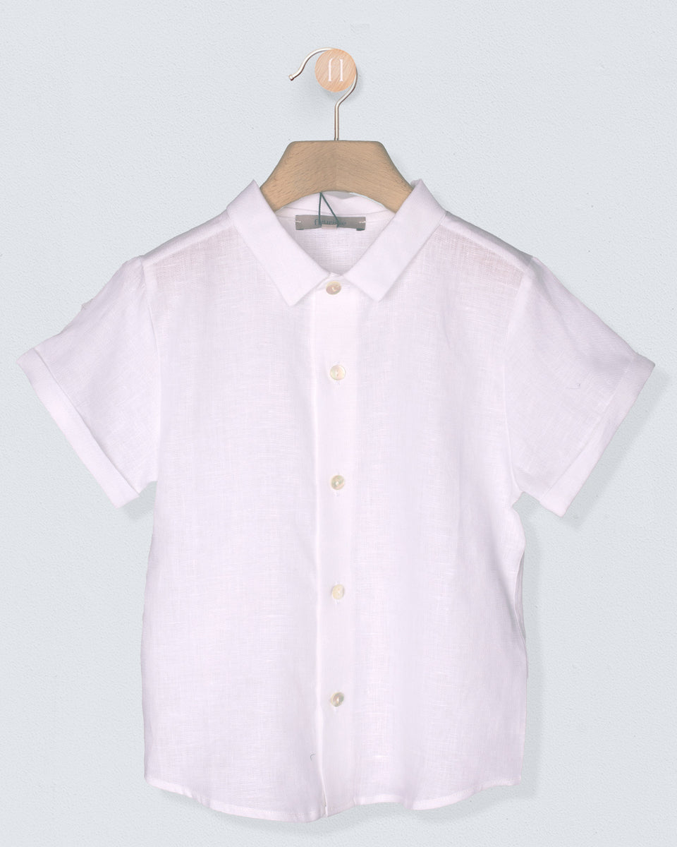 Henry White Linen Shirt