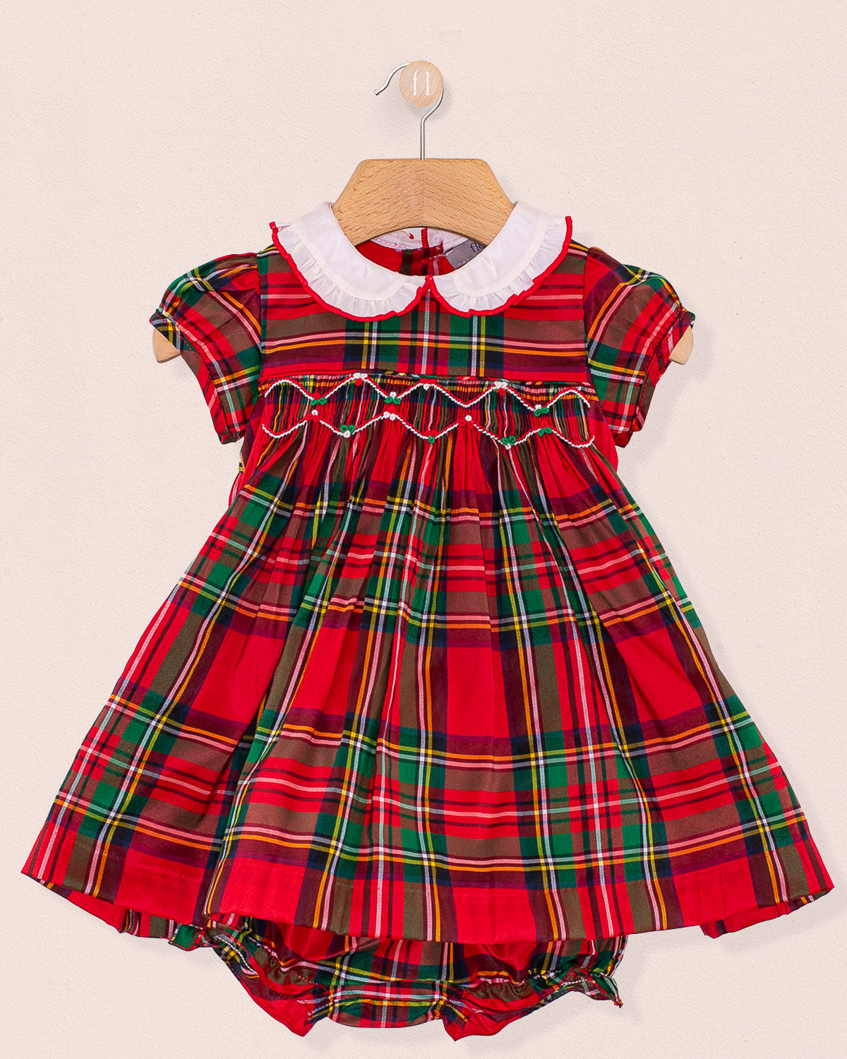 Baby Holiday Royal Stewart Smock Mini Dress Set