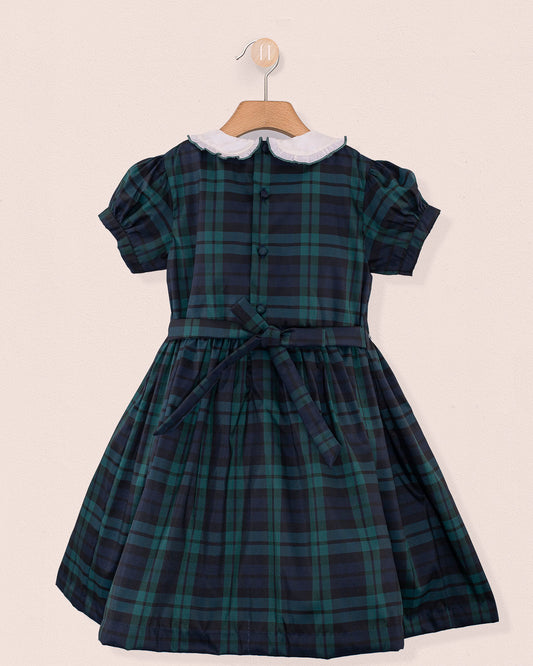 Holiday Black Watch Plaid Smock - Dress