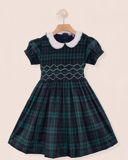 Holiday Black Watch Plaid Smock - Dress