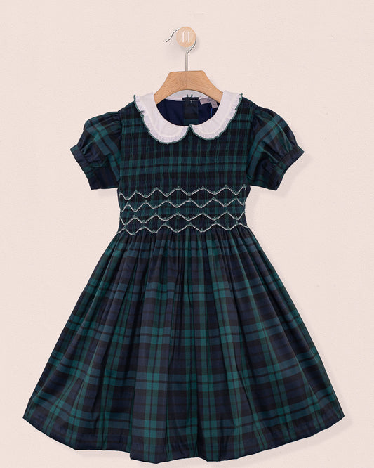 Holiday Black Watch Plaid Smock - Dress