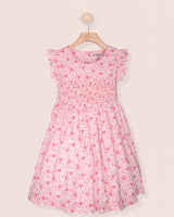 Honor Holiday Floral Smocked Dress