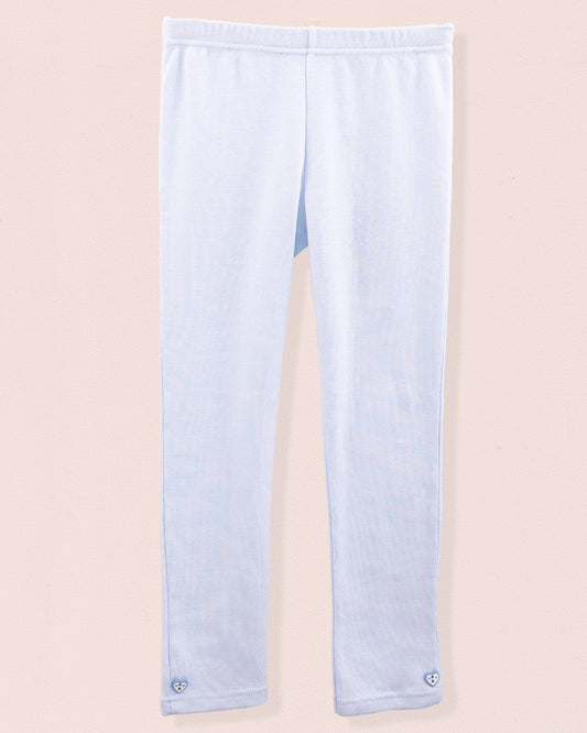 Italian Brushed Cotton Powder Blue Legging - Jersey