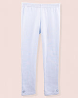 Italian Brushed Cotton Powder Blue Legging