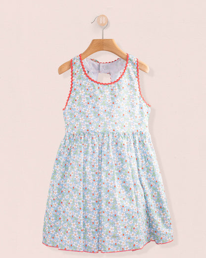 Ibiza Liberty Strawberry Field Blue Dress - Dress