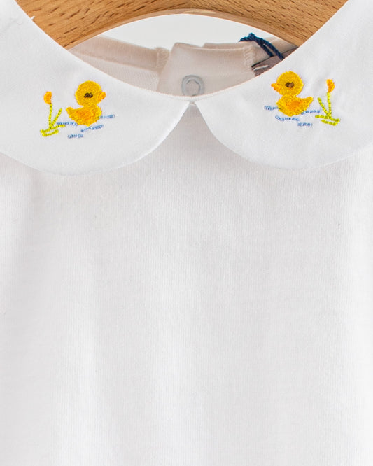 Ines onesie Embroidered Ducklings - Onesie