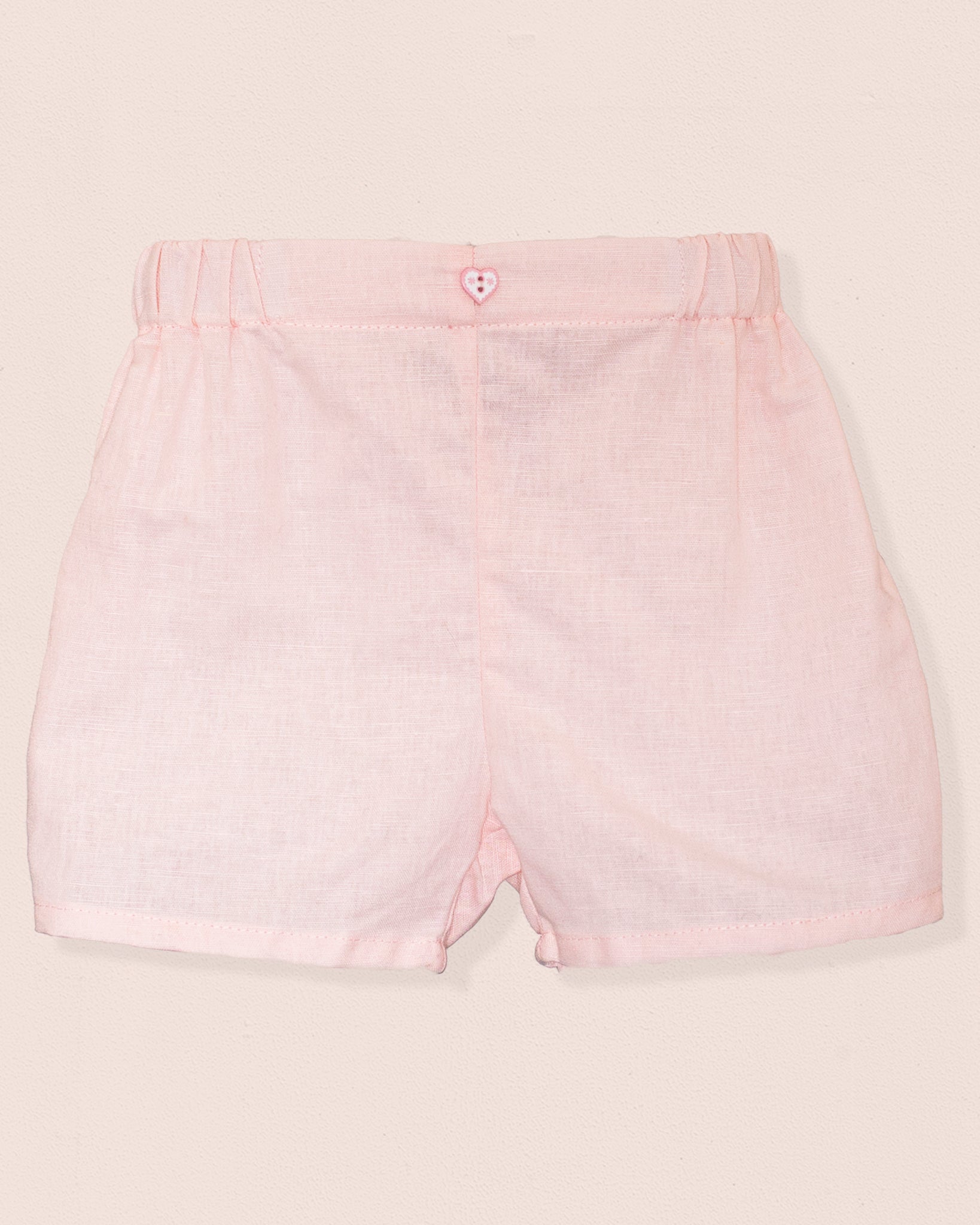 Iris Italian Baby Pink Linen Shorts - Pant