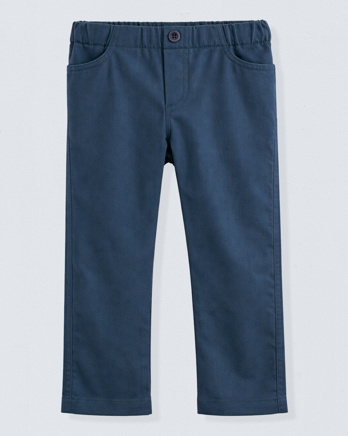 Blue pants on a light gray background