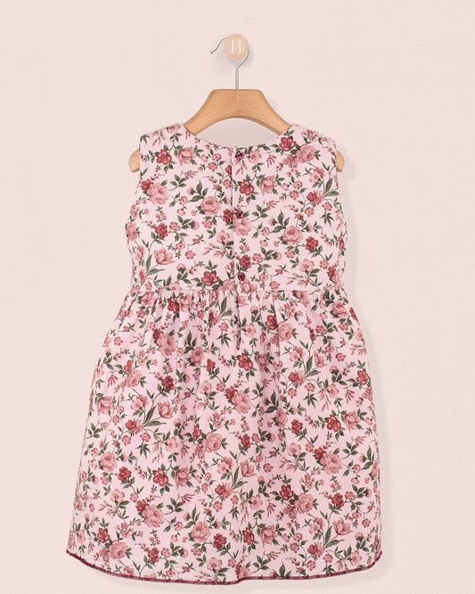 Julie Jumper Rose Garden Twill Smock - Smocked Dress