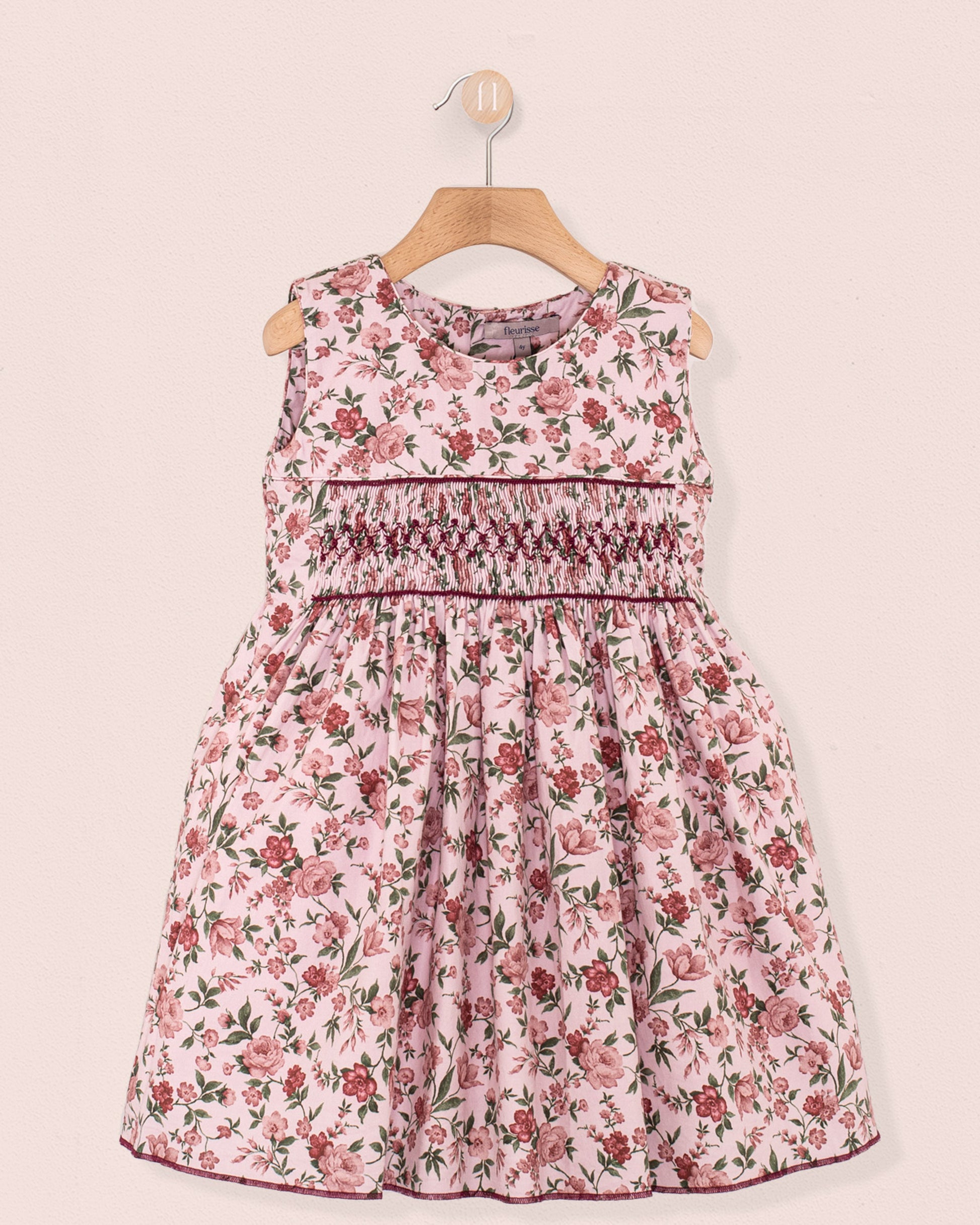 Julie Jumper Rose Garden Twill Smock - Smocked Dress