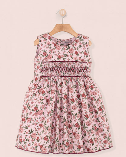 Julie Jumper Rose Garden Twill Smock - Smocked Dress