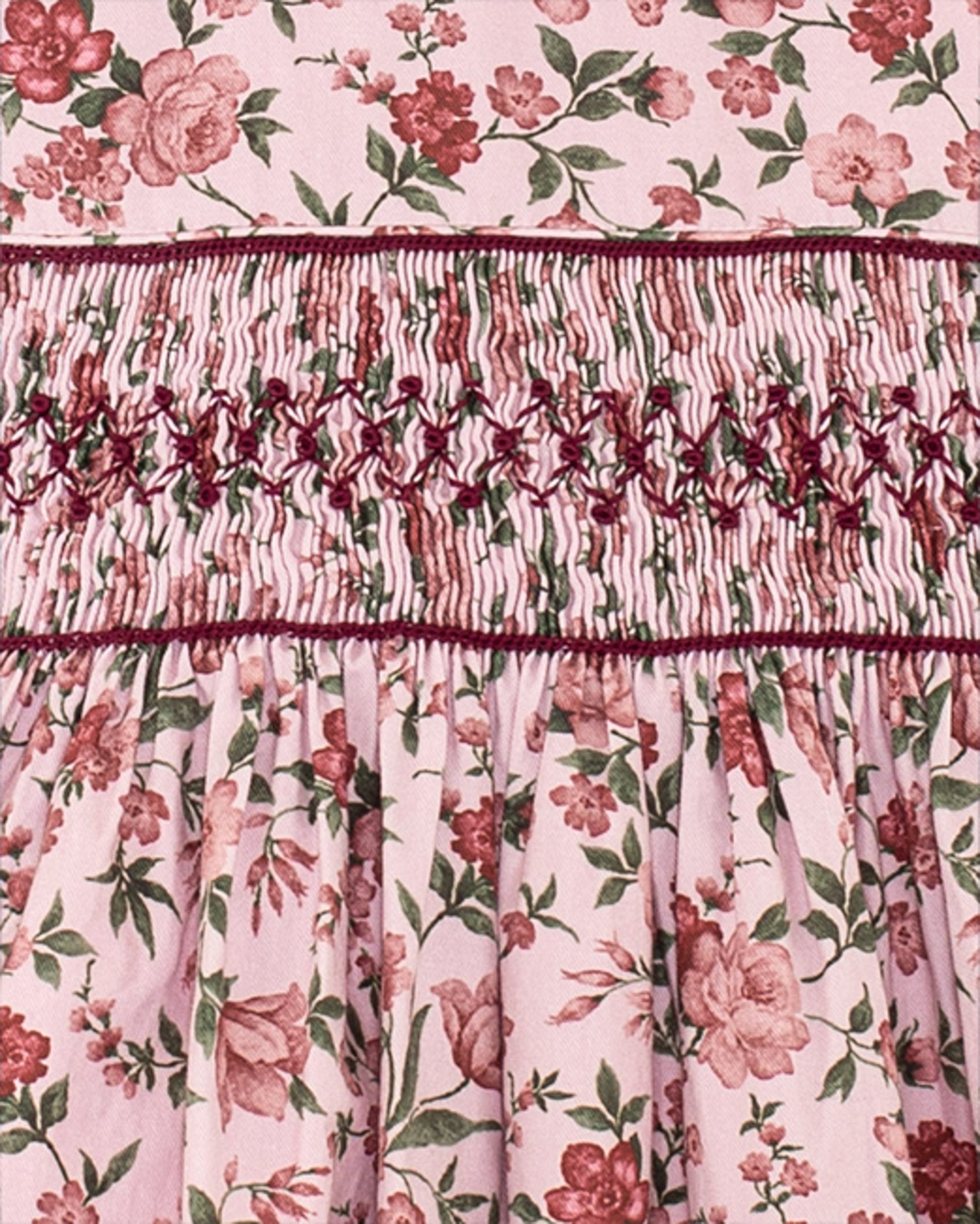 Julie Jumper Rose Garden Twill Smock - Smocked Dress